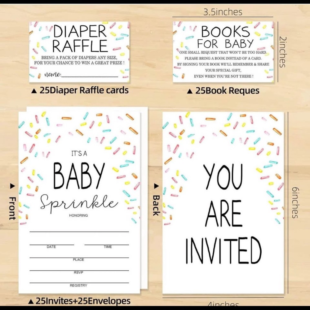 Baby Sprinkle Invitation Set